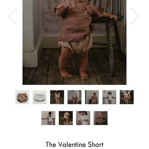The simple folk valentine short 12/18 months
